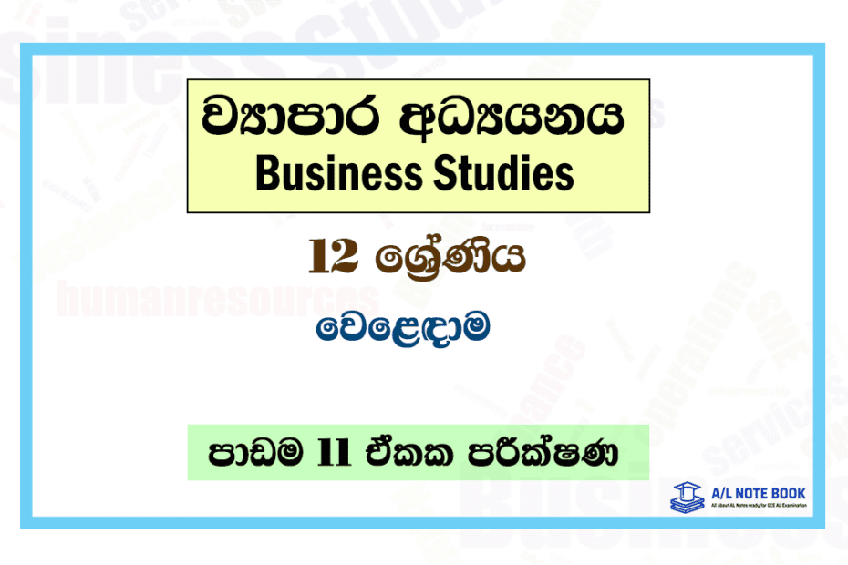 Trade | Grade 12 Business Studies Lesson 11 Unit Test Papers