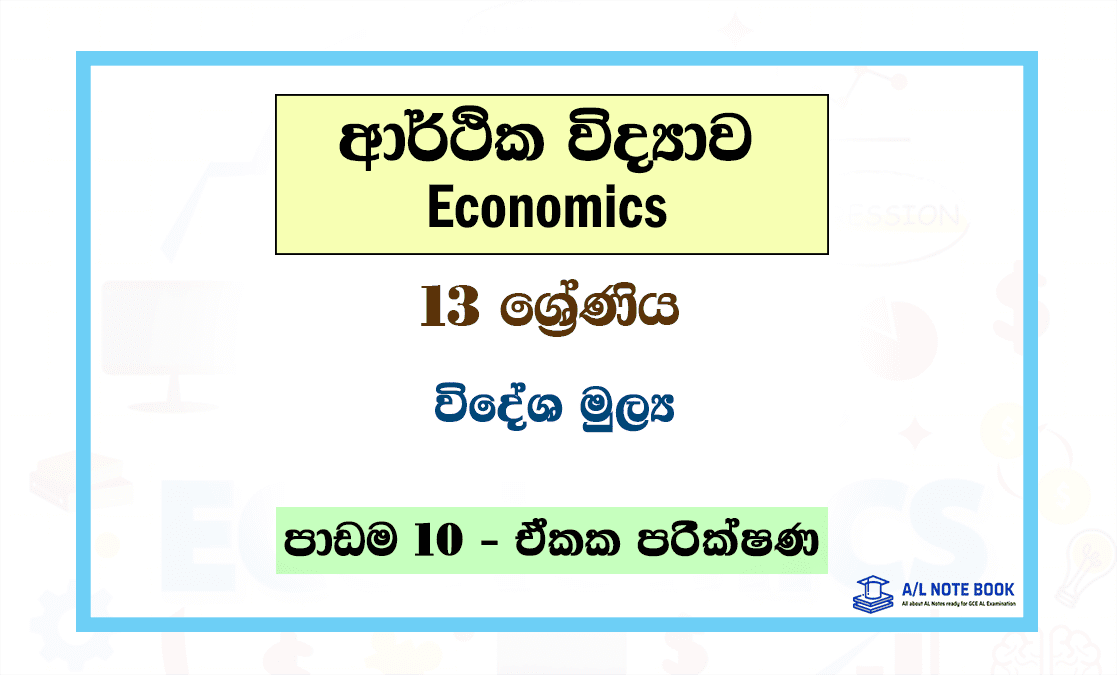 Videsha Mulya | Grade 13 Econ Lesson 10 Unit Test Papers